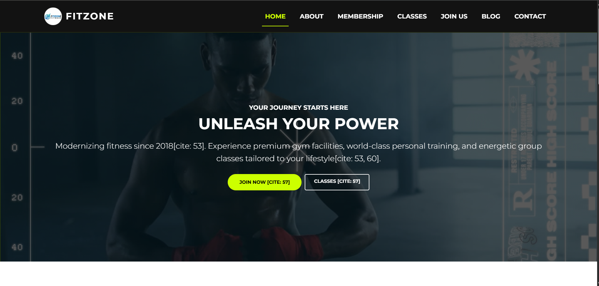 FitZone - Fitness & Gym Website